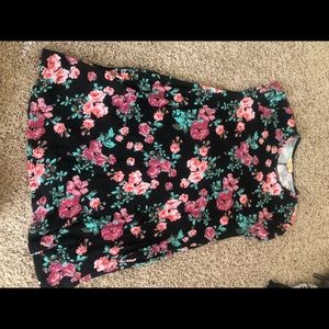 floral pocket t-shirt dress